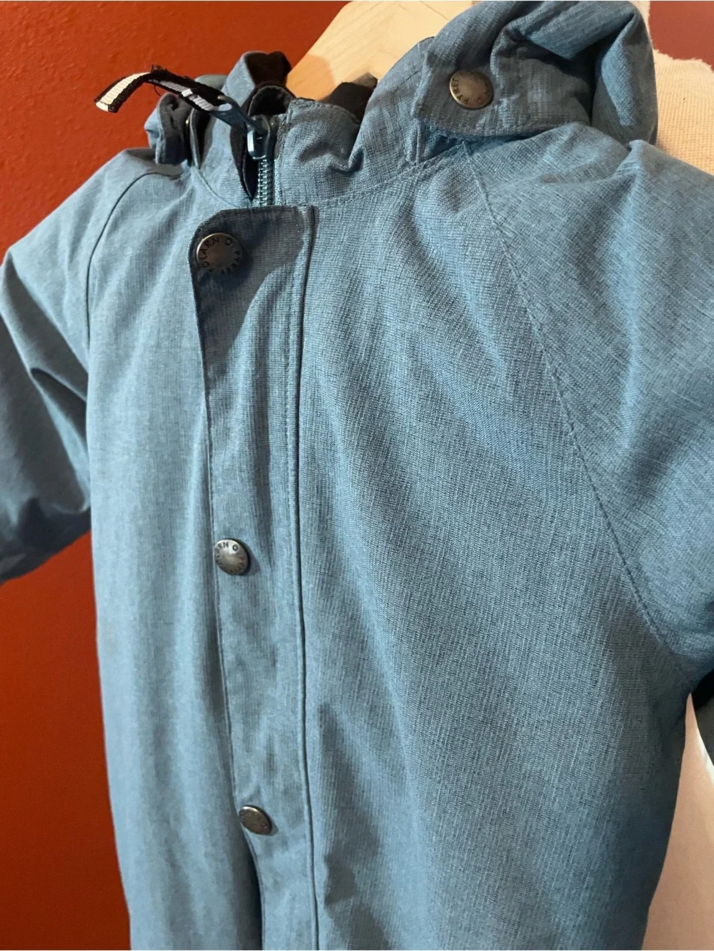 Polarn O. Pyret Boy’s Blue Weather Pro Water Repellent Reflective‎ Snowsuit